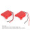 2x Dock Adattatore Batteria 18V M18 Rosso ABS Kit 10