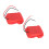 2x Dock Adattatore Batteria 18V M18 Rosso ABS Kit 1