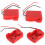 2x Dock Adattatore Batteria 18V M18 Rosso ABS Kit 16