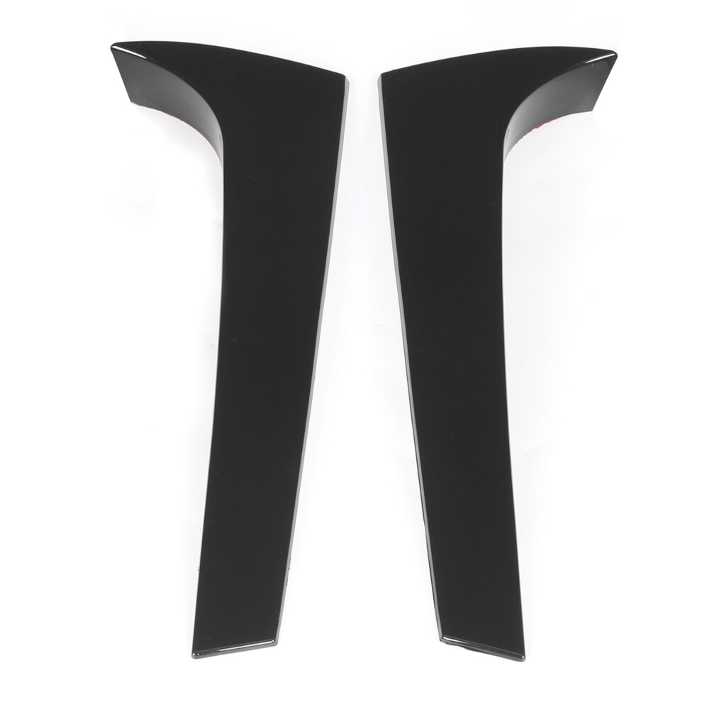 2Pcs Rear Window Side Spoilers Wing Canards Trim Black 9121376539916