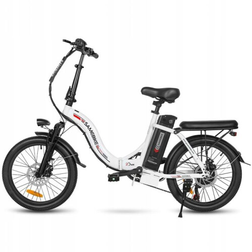 SameBike Bicicleta Elétrica Dobrável - SAMEBIKE - CY20-FT-WH - 250W - 20 Polegadas - Autonomia 60-110 km 1