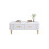 Salontafel - MUVOE - Rectangular - Wit en goud - 4 lades - Moderne design 1