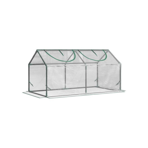 Serre - MUVOE - 120x60x60 cm - PVC - UV-Schutz - Rollläden