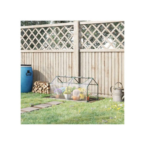 Serre - MUVOE - 120x60x60 cm - PVC - UV-Schutz - Rollläden 1