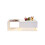Table basse - MUVOE - 100x50x32 cm - Blanc brillant - Verre résistant - Éclairage LED intégré 5