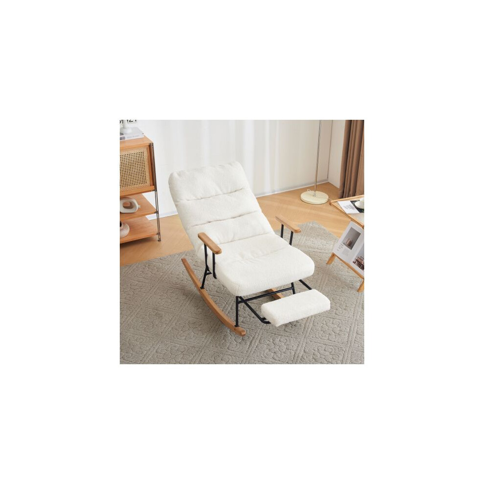 Fauteuil à bascule - MUVOE - Confortable - Réglable en gravité - Repose-pieds intégré - Design ergonomique