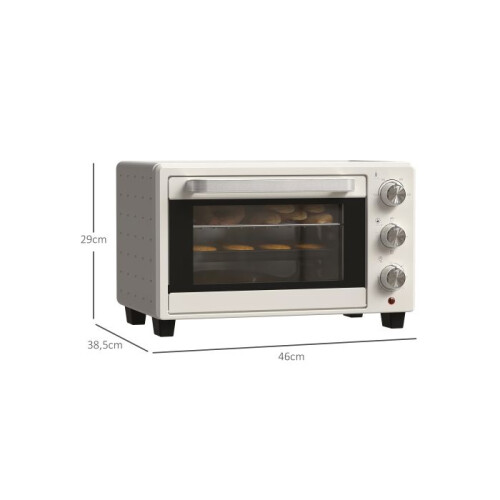 Four électrique - MUVOE - Mini-four 21L - 3 modes de cuisson - 1400W - Température 100-230C 2