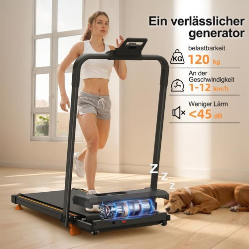 2-in-1 Loopband - NEWTRAL - Vouwbaar - 120 kg - Bluetooth - 10% Hellingsgraad 1