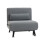 Sofá cama - MUVOE - Plegable - Respaldo ajustable - Gris oscuro - Confort óptimo 1