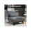 Sofá cama - MUVOE - Plegable - Respaldo ajustable - Gris oscuro - Confort óptimo 5