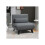 Sofá cama - MUVOE - Plegable - Respaldo ajustable - Gris oscuro - Confort óptimo 2