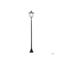 Tuinlamp - MUVOE - Zonne-LED - 30/60 lumen - Zwart plastic - Ø 26.5 x H 177 cm