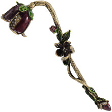 Candle Snuffer Metal Candle Wick Cover Tool Purple Retro Design with Long Handle Fire Extinguisher for Home Use