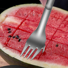 2 In 1 Watermelon Fork Slicer Multi-purpose Watermelon Slicer Cutter Knife BUY 1 GET 2