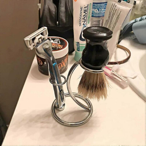 Stainless Steel Shaving Brush Holder 2
