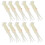 10 pezzi di esche in silicone luminose e dure per calamari, 7,5 cm 15