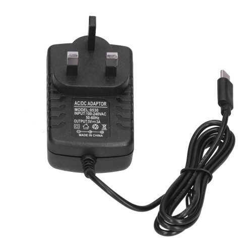 Power Supply ABS Charger Adapter for Raspberry Pi 4, 5V 3A Replacement 1