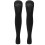 Bas de compression à bout ouvert 0,1 cm Noir XXL 2