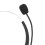 VH500D-3.5mm cuffie cablate binaurali per telefono nero 4
