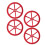 4 Pcs Aluminum Hand Twist Leveling Nut Spring Kit for 3D Printer Models 12