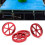 4 Pcs Aluminum Hand Twist Leveling Nut Spring Kit for 3D Printer Models 16