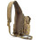 Tactical Edc Sling Bag, Sling Shoulder Assault Range Backpack for Concealed Carry, Khaki 5
