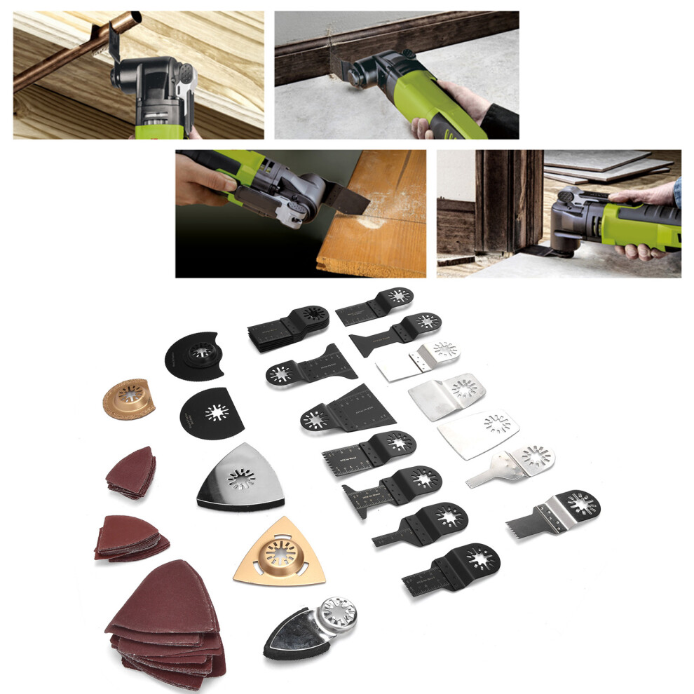 Kit Lames Oscillantes 105 Piã¨Ces - Accessoires Pour Dã©Coupe / Ponã§Age Multitool 9351340464573