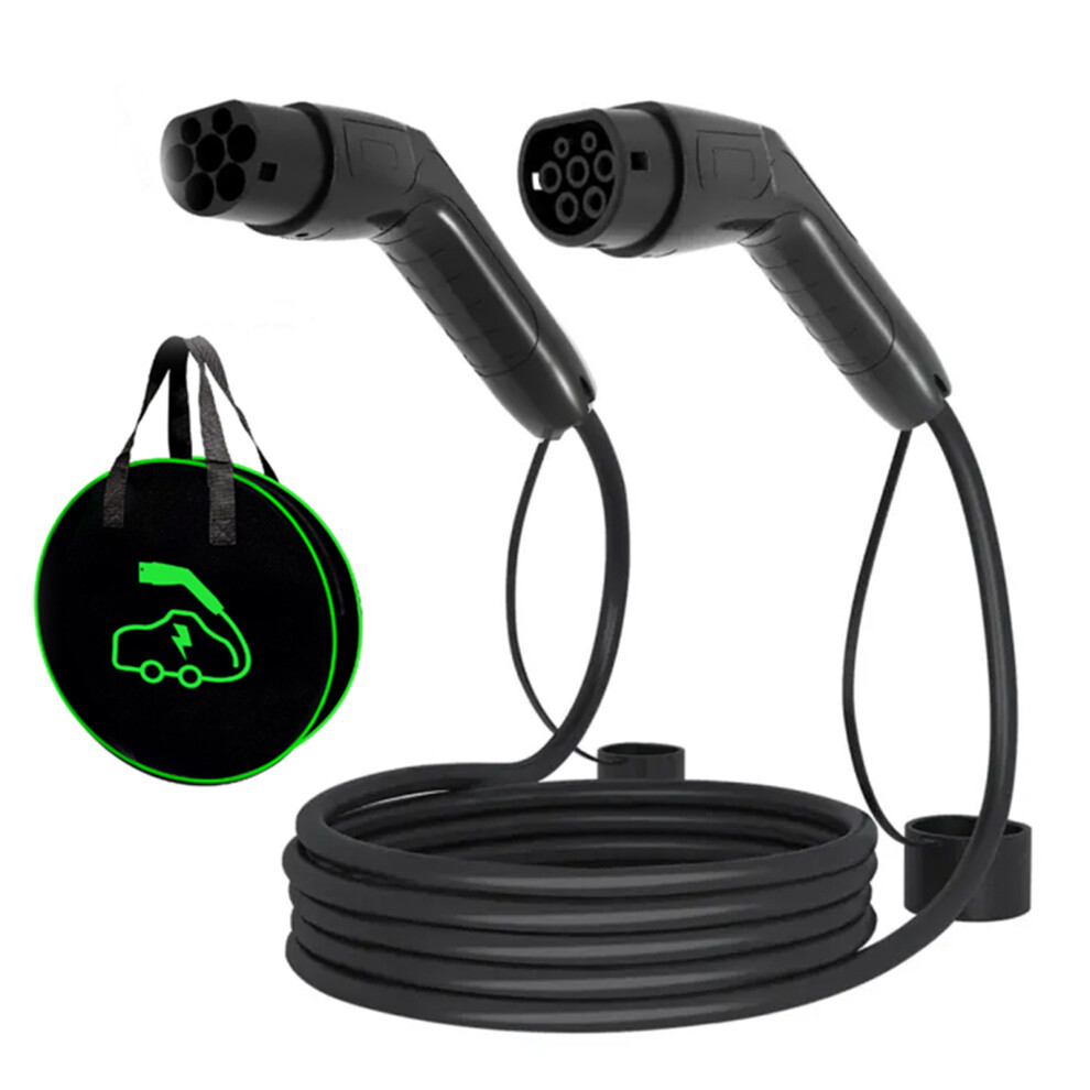(5M 16A 35KW Black1P) Electric Vehicle Type 2 Charging Cable EV Charging Cable Cable-image-OPC-PJKKPSR-NEW