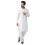 Sojanya (Από το 1958 Ανδρικό λευκό βαμβακερό σετ Kurta Pathani σε μέγεθος Xl 2