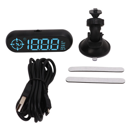 Auto Head-Up-Display GPS-Geschwindigkeitsmesser, 7-Farben, km/h / mph 1