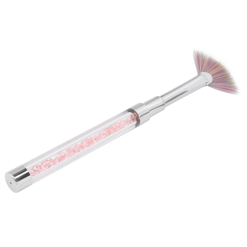 Pro Salon Nail Powder Remover Brush with Stylish Rhinestone Handle