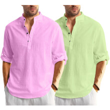 Pαnska jednofarebnα koela regular fit Bellstone (Kurta1600_Combo_L. ruovα a L. zelenα_M svetlomodrα