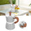 Cafetière moka octogonale argentée de 150 ml 13