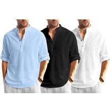 Pαnska koela Bellstone z bavlnenej zmesi, tandardnej velkosti (Kurta1600_Triple_Sky-Black-White_M)