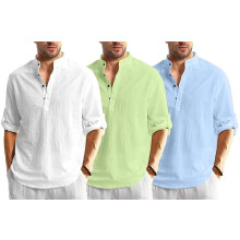 Pαnska koela Bellstone z bavlnenej zmesi, tandardnej velkosti (Kurta1600_Triple_White-Lgreen-Sky_L Lightgreen)