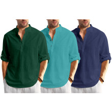 Pαnska jednofarebnα koela regular fit Bellstone (Kurta1600_Triple_Darkgreen-Rama-Navy_2XL)