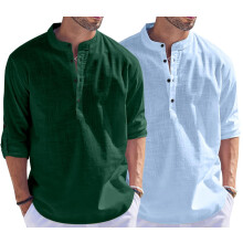 Pαnska koela Bellstone z bavlnenej zmesi, tandardnα velkost (Kurta1500_Combo_D zelenα a nebesky modrα_2XL_Tmavα)