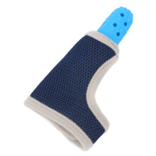 Baby-Finger-Schutz Silikon Beißring Atmungsaktives Handgelenk Armband Finger Saugstopp Schutz für Kleinkinder Blau