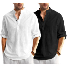Pαnska koela Bellstone z bavlnenej zmesi, tandardnej velkosti (Kurta1600_Combo_Biela a cierna_2XL)