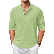 Pαnska koela Bellstone z bavlnenej zmesi benιho strihu (Kurta1601_svetlozelenα_M