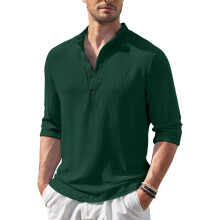 Pαnska polybavlnenα jednofarebnα kurta benιho strihu Bellstone (Kurta1602_Svetlosivα_Xxl_Tmavozelenα)
