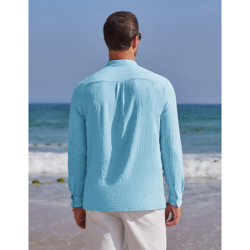 Pαnske kurta Bellstone z polybavlny, regular fit (Kurta1602_Sky Blue_M) 2