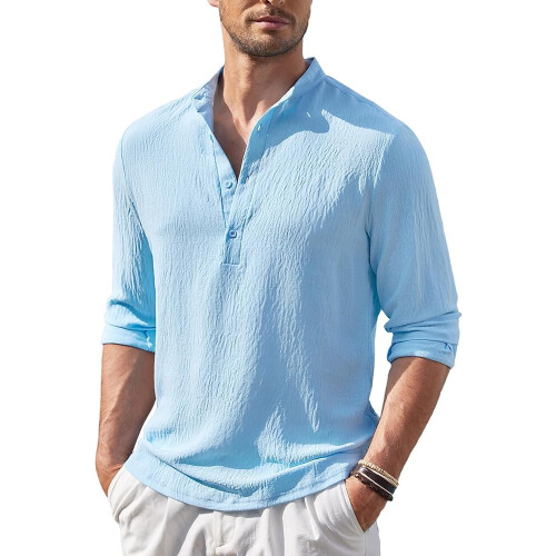 Pαnske kurta Bellstone z polybavlny, regular fit (Kurta1602_Sky Blue_M)