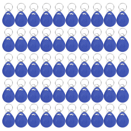 50 pièces porte-badge d'identification 125 kHz réinscriptible en ABS 1