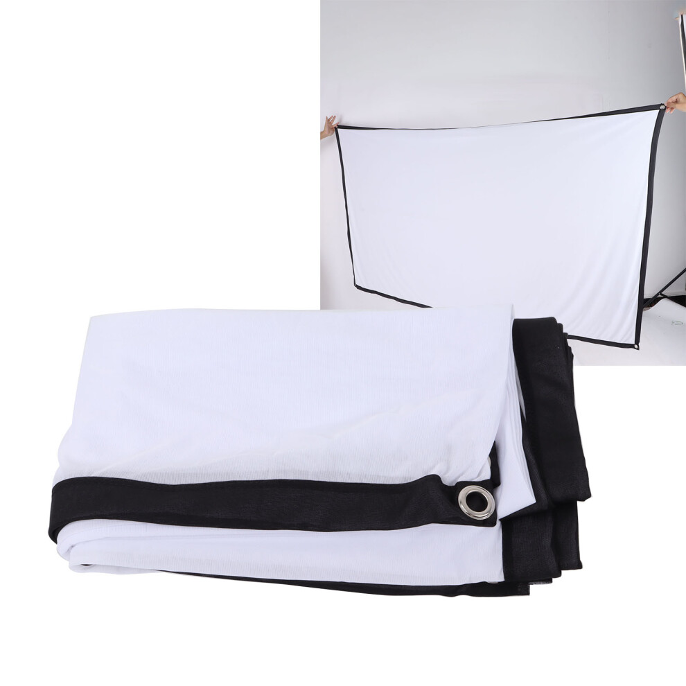 100In Portable Foldable Outdoor Movie Screen 16:9 White 3691340466914