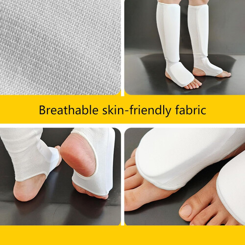 Shin Guards for Kickboxing and Muay Thai Training, Foam Padding Inner Shin Protectors, Adjustable Size, Durable Material 1