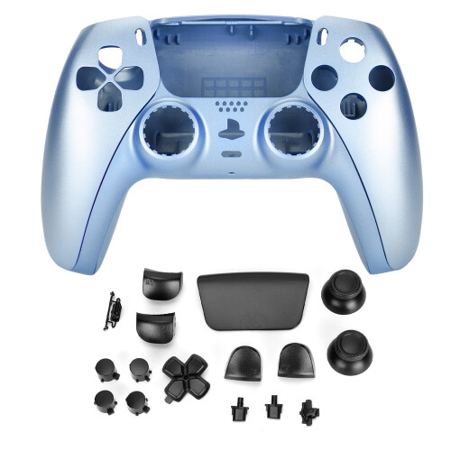 Scocca di ricambio blu in ABS per controller PS5 fai-da-te 1