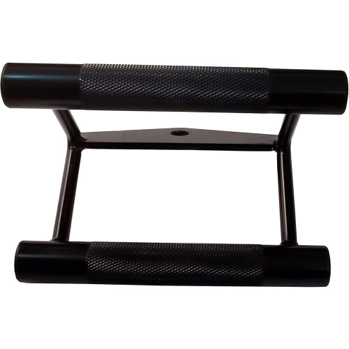 LAT Pull Bar for Cable Machines, V-Shaped Rotating Straight Push Bar, Deluxe Triceps Attachment with Single Double Handle, Black 2
