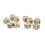 20PCS White Pearl Grain Circle Dot Dice 16mm for Board Games 8