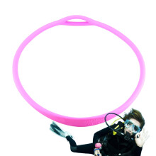 Regler Tauchregler Halskette Clips Silikonhalter für Atemschutzpunkt Kinnposition Pink